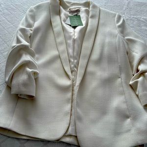 Cream blazer h&m new price is firm no trades